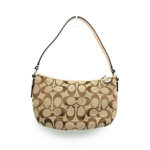 Coach Signature Pleated Handbag